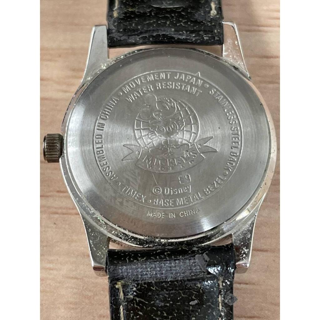 Used Free Shipping Disney Mickey Minnie Ladies Watch Silver TIMEX Analog Quartz Mickey Mouse Minnie Mouse Watch Rare Rare