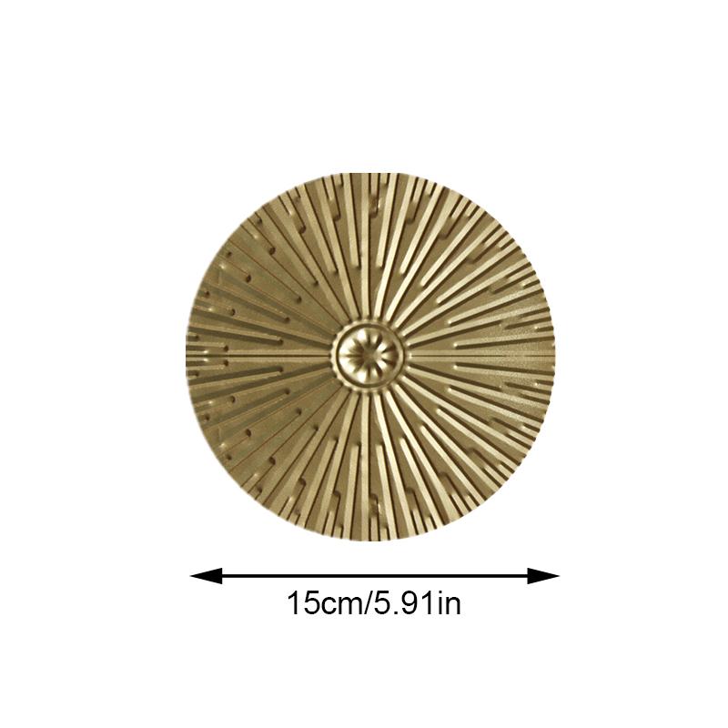Home Decor Round Wall Pendants Round Golden Wall Hanging Metal Irregular Wall Disc Wall Decoration