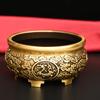 incense burner, cauldron, brass vessel with the twelve zodiac signs, green dragon, white tiger, black stone, red pho