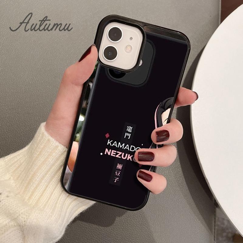 Demon Slayer Kimetsu no yaiba Handyhülle für iPhone 11 12 13 14 Pro Max mini XR XS SE 2020 7 8 Plus Samsung Galaxy S21 S22 Hülle