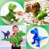 MIMIA 40cm Plush Perfect Gift for Birthday Fluffy Body Pillow T-Rex Dinosaur, Kids, Gift, T-Rex (Gray)