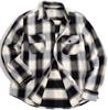 Flannel Checkered Long Fleece Cold Unisex Fashion 48 [Alcalza] Men's Shirt, Pattern, Sleeve, Heavyweight, Pocket, Stylish, Thick, Lined, Warm,