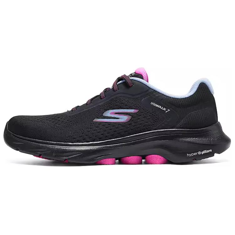 Skechers Go Walk 7 Удобные Практичные Прочные Низкие Повседневные Кроссовки Женские Черный 125215-BKMT 36