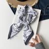 Fresh And Sweet Flower Silk Scarf Square Scarf Women'S Literary And Decorative Headscarf Square Scarf High-End Silk Scarf Thin