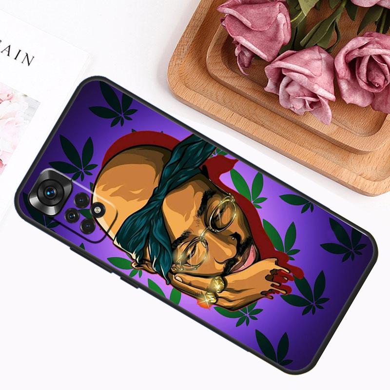 Rapper 2pac Singer Tupac Case For Xiaomi Redmi Note 14 12 11 9 10 13 Pro 9S 10S 11S 12S Redmi 13C 14C 10C 12C Cover
