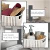 Two Tone Storage Basket Durable Lightweight with Carrying Handles Home Office Organization Toys Magazines Clothes