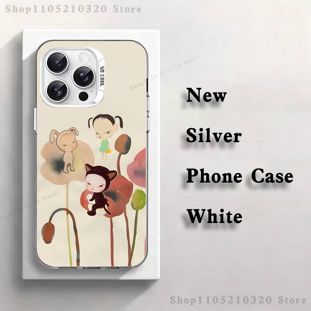 Cute Y-Yoshitomo N-Nara Phone Case For iPhone 17,16,15,14,13,12,11,Pro,XS,Max,Plus,Mini,SE4,E White Matte Shockproof Cover