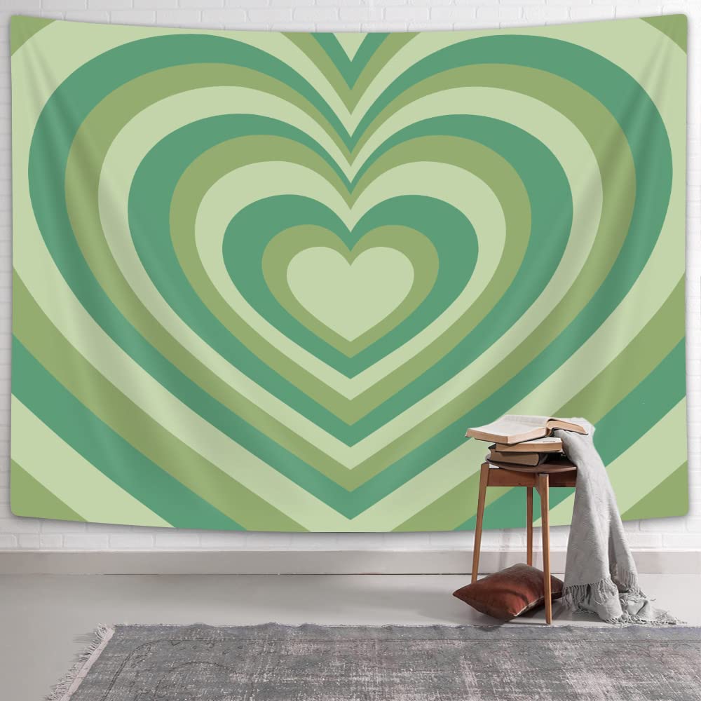 Cute Pink Heart Print Pattern Tapestry Home Bedroom Home Living Room Dormitory Wall Decor Background Cloth Tapestry