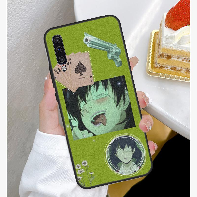 Carcasă de telefon anime Ikishima Midari Kakegurui pentru Samsung Galaxy A50 A70 A02S A20S A21S A52S A12 A32 A52 A72 A51 A71