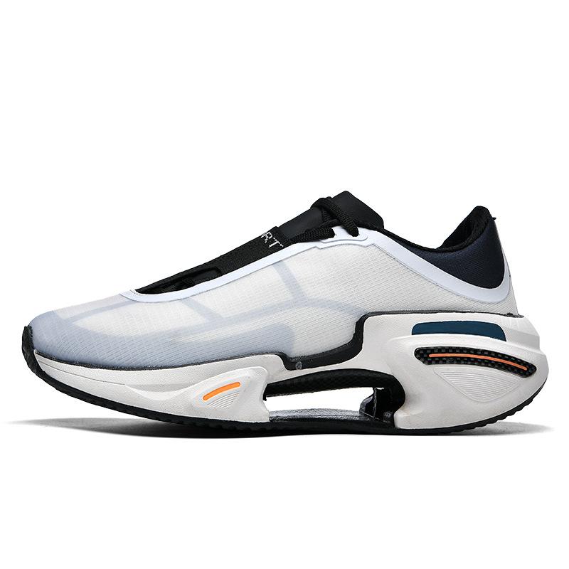 2025 new shock absorption middle school student running shoes professional running shoes men's breathable student sports shoes non-slip dark green