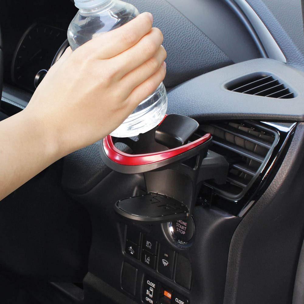 Tsuchiya Yac PF-355 Car Accessories Drink Holder Universal Drink Holder Black Red