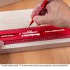 Woodpeckers Woodworking L2R Center Laser Engraved Precision Aluminum Metric Woodworking Ruler with Beveled Edges Rule, 300mm, & Scale, USA-Made