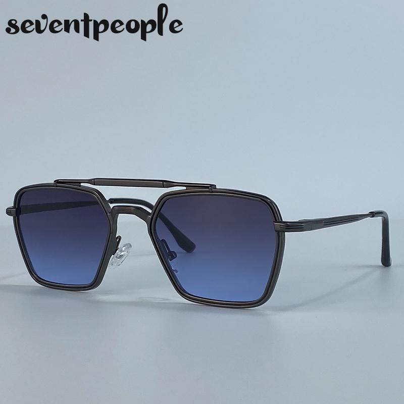 Retro Steampunk Square Sunglasses Women  Luxury Brand Trendy Metal Frame Outdoor Driving Sun Glasses Classic Shades For Lady