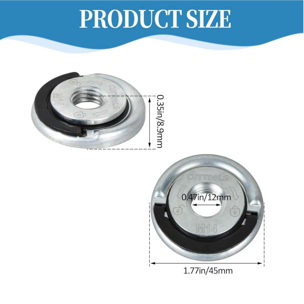 M14 Angle Grinder Quick Release Self-Locking Grinder Pressing Plate Flange Nut Power Chuck