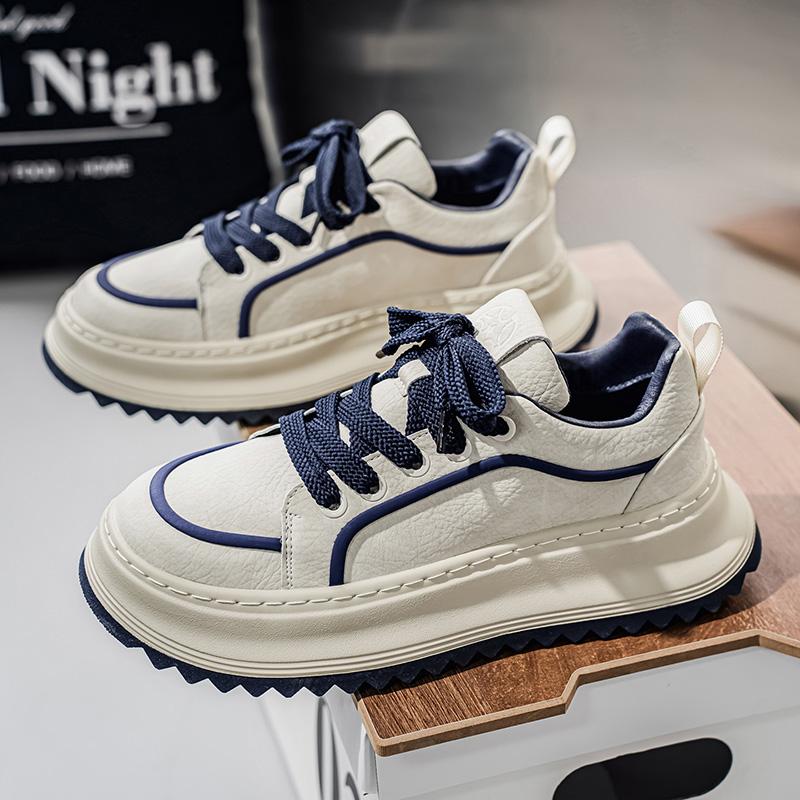 

New Men s Classic Four Seasons Fashion Low Top Skateboarding Shoes Comfortable Soft Sole Sneakers 44 бежевий/синій