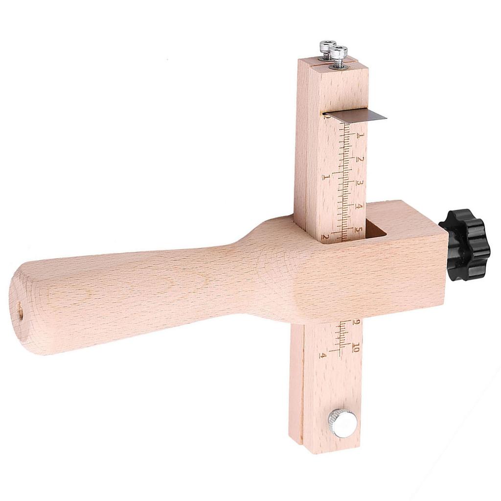 Wood Cutting Tool for Wood Lther   Lther Strip with 3 Blades for Craft Tools 0-10cm Width Clr Scale
