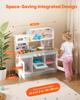 Kitchen Playset Kids Pretend Cooking Play Toy 24 Piece Accessories White