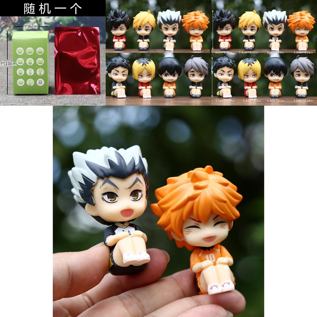 דמות PVC בישיבה מהאנימה הייקיו! פריט אספנות מתנה למעריצים ולילדים