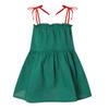 Summer Girls Block Hollow Out Strap Dress Baby Solid Princess Party Sundress For Kids