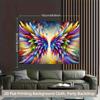 Rainbow Angel Wings Abstract Art Tapestry Wall Hanging For Living Room Bedroom Decor Spiritual Fantasy Art Print Home Decoration