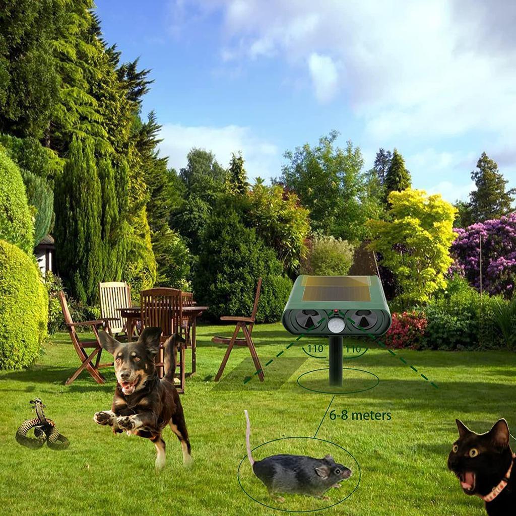 Solar Animal Repeller: Mouse, Snake, Dog, Cat, Bird Outdoor Infrared Strobe