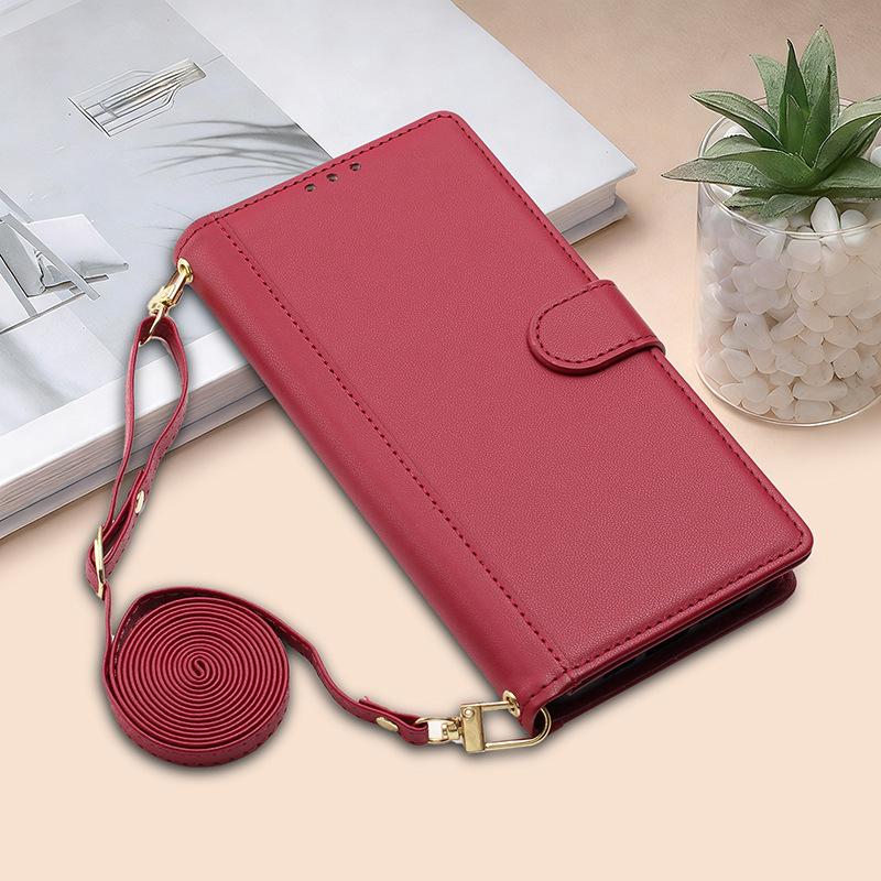 Flip Cover Mobile Phone Case Is Suitable for Apple 17E Samsung Iphone Mobile Phone Leather Case Card Magnetic Splicing Leather Protection