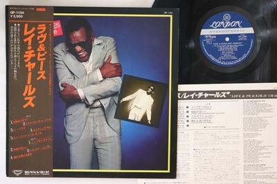 LP Record RAY CHARLES  Love  Peace GP1104 LONDON 1978 Japan Obi SoulFunk Used
