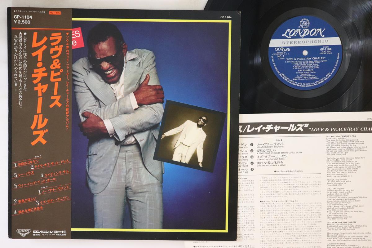 

LP Record RAY CHARLES - Love & Peace GP1104 LONDON 1978 Japan Obi Soul/Funk Used