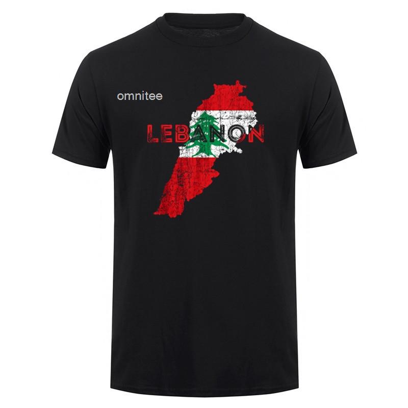 Funny Im Lebanese T Shirts Cool Cotton Streetwear Short Sleeve Summer Style Its In My DNA Lebanon Flag Tshirt HJ029