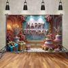 Fundal Decorațiune Petrecere de Ziua de Naștere   Fundal cu Model de Trandafiri   Fundal Foto