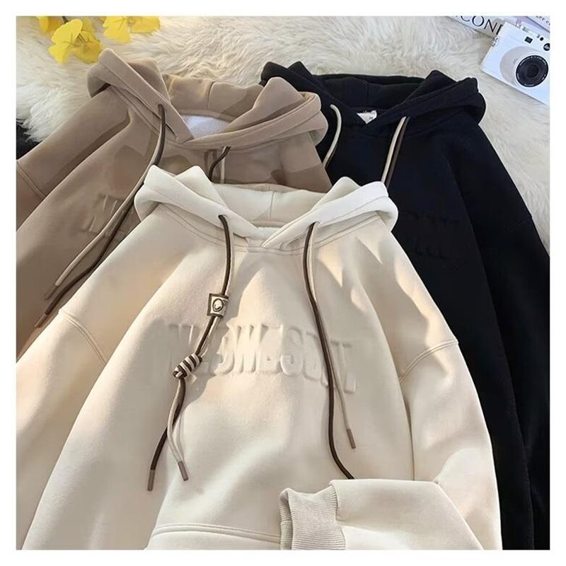 Men's And Women's Autumn And Winter Trend Loose And Plush Thick Hoodie