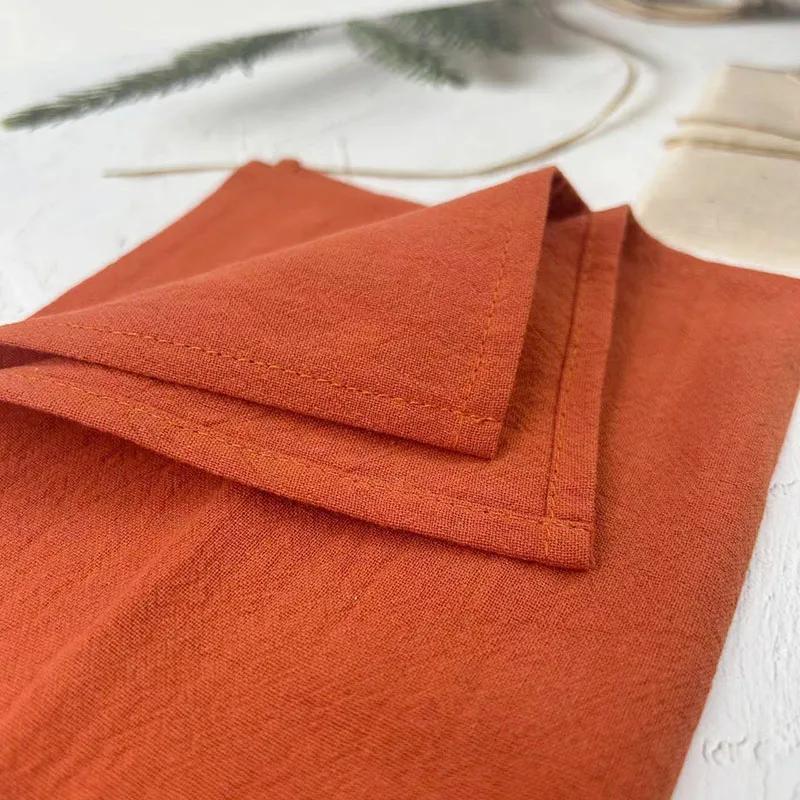4PCS 30X45CM Cloth Napkins 100% Cotton Fabric Dinner Kitchen Towels Table Design Mat Weddings Baby Shower Christmas Decoration