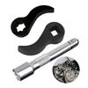 Crowbars Adapter Head Tool Adjustable Angle Head Strong Pry Bar for Ratchet Open End Wrench Heavy Duty Crowbars