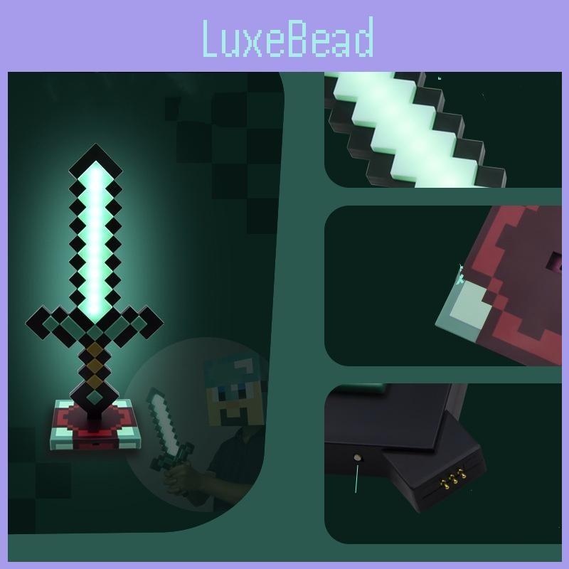 Light Minecraft Up Torch Night Lamp Usb Rechargeable Miner Ore Toy Gift Gaming