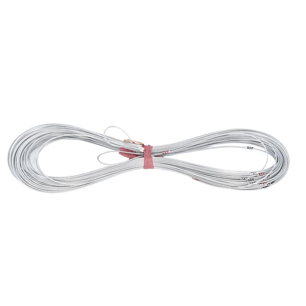 50m Poço Medindo Corda Escalas Transparentes Não Encolhimento Portátil Fio De Aço Medida Corda para Constru