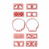 10Pcs/Set DIY Skull Cookie Cutter Cartoon Cookie Stamp Halloween Biscuit Mold  Baking