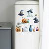 Pumpkin Halloween Cute Ghost And Witch Hat Living Room Home Decor Stickers Wall