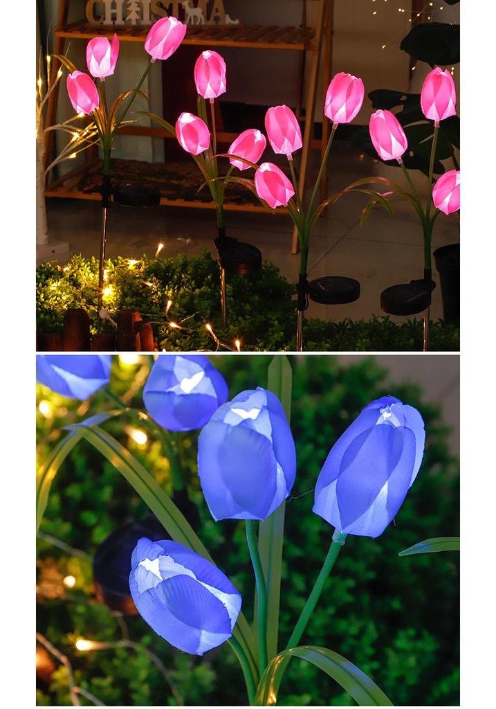 Low Voltage LED Solar Courtyard Light - Super Bright Tulip Stake, Waterproof for Outdoor Atmosphere