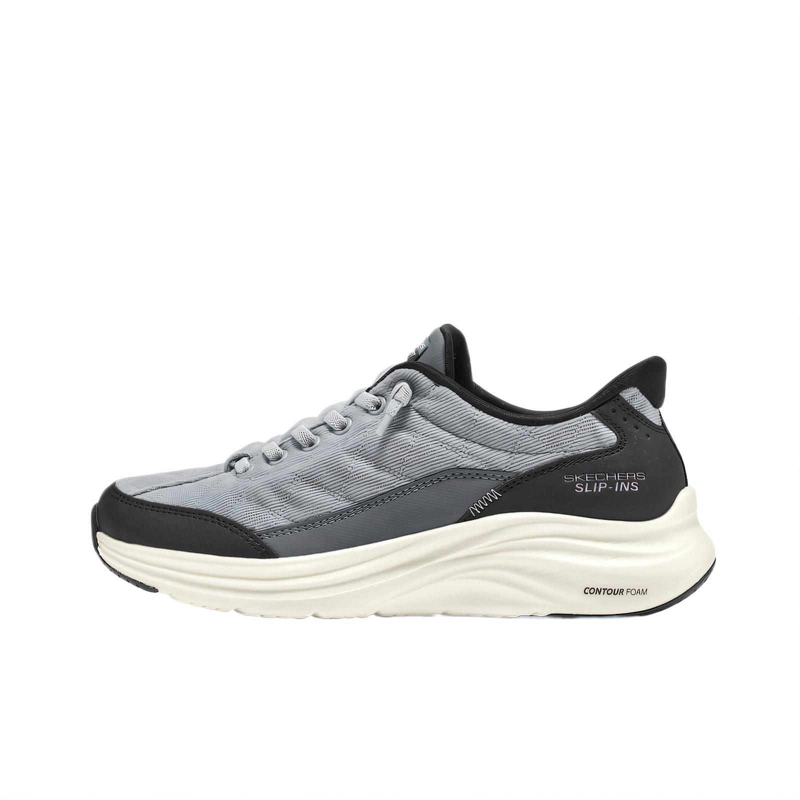 Skechers Sport Женская Модная Удобная Универсальная Модная Дышащая Повседневная Обувь Женская кроссовка Серая 150417-GYBK 36