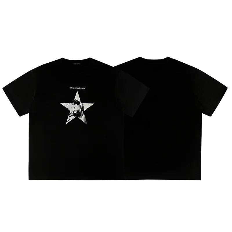 

2025 Top 100% Cotton Fashion Trendy Printed Pattern T-shirt for Men and Women, High Quality Casual Large Size Widening 4XL