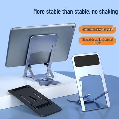 Slim Metal Folding Universal Phone Stand for Desktop & Live Streaming
