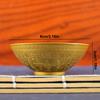 Golden Blessing Bowl Spiritual Decorative FuOrnaments Wealth Attracting Desktop Decoration Good Luck Bringer for Home Collection