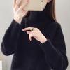 Women's Autumn Winter Large Size All-match Sweaters Female Loose High Collar Long Sleeve Warm Knitted Pullovers