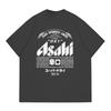 2025 Japan Asahi Beer T-shirt Summer Unisex Wear with American Retro Loose Casual Cotton Short-sleeved Clothes