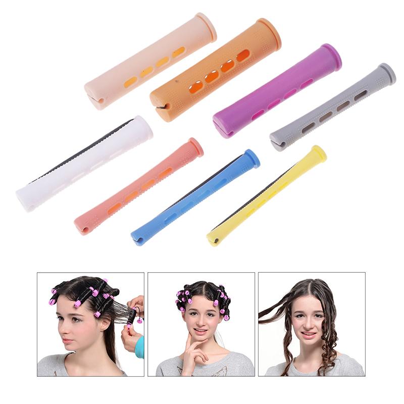 10Pcs Diy Long Short Hair Curler Rods Rollers Curling Maker Accessory For Woman Household Professional Barbershop Salon