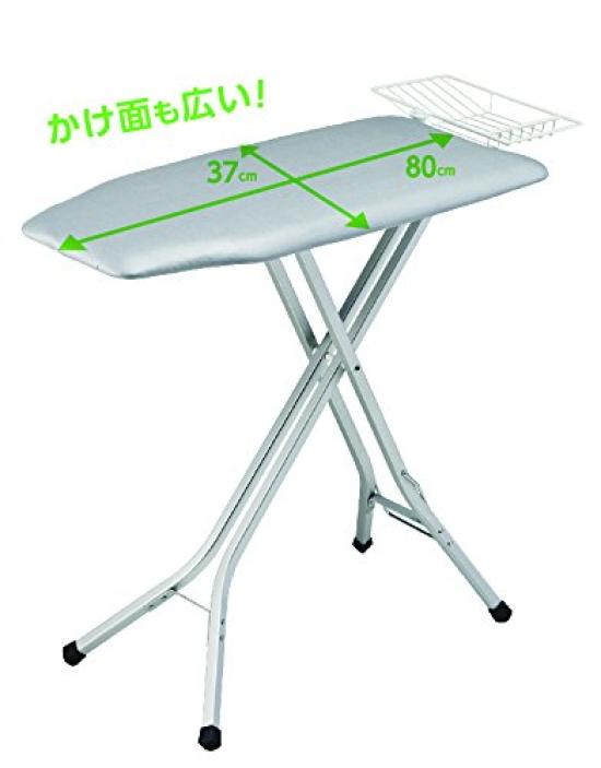 Yamazaki Ironing Board Stand Solution Aluminum 85 x 37 x Button Press Lightweight and Durable 7611, Type, Press, Legs, Approx. 24-78 cm, Function,