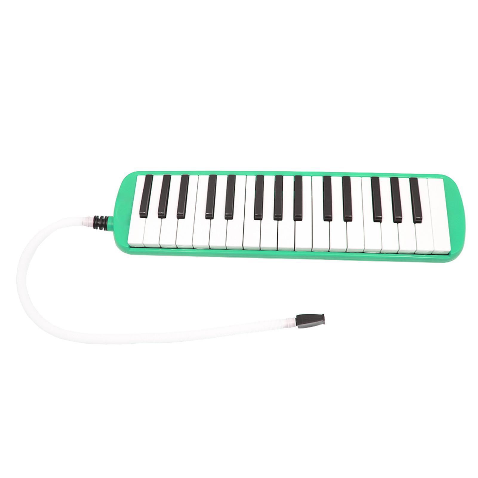 

32 клавиши фортепиано, музыкальный инструмент Melodica для любителей музыки, подарок для начинающих с сумкой для переноски зелёный