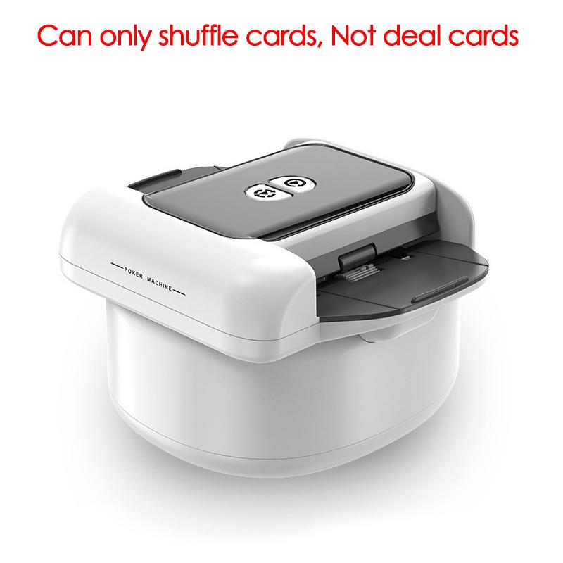 

Poker Cards Automatic Card Shuffler 1200mAh Rechargeable Electric Shuffling Machine Poker Device for Home Party Camping Games белый