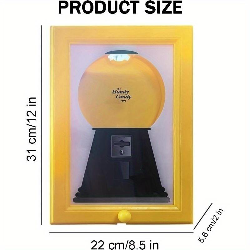 Candy Dispenser Picture Frame Wall Candy Frame Wall Candy Dispenser Holiday Gift for Candy Nuts Cat and Dog Dim Sum