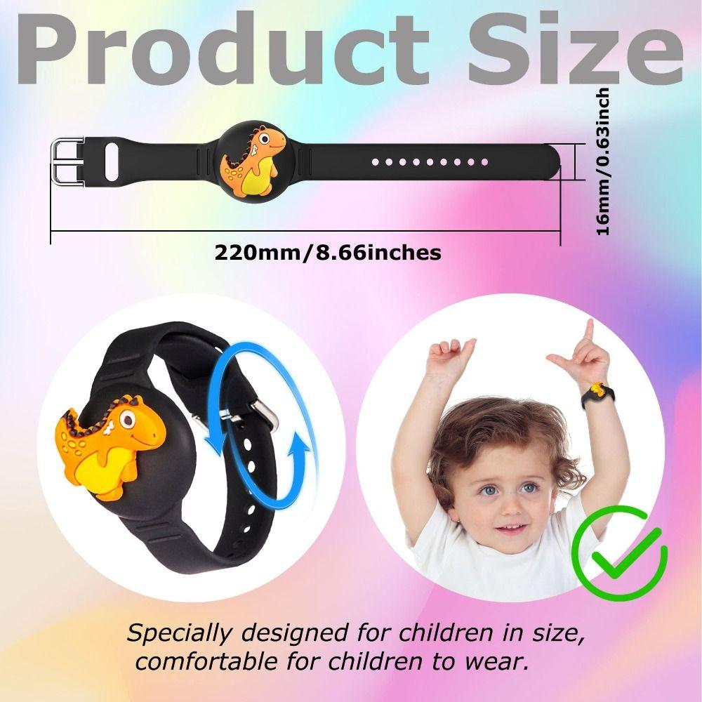 Silicone Kids Bracelet Tracker Case Bracelet Holder for Apple AirTag Tracker Accessories